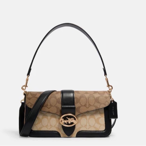 Coach Handbags - Coach Tan and Black Women's Bag